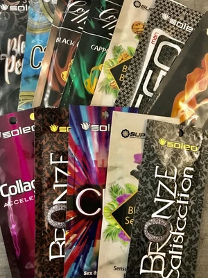 SUN BED LOTION BRONZER ACCELERATOR TINGLE EFFECT AFTER TANNING 15ml SACHETS • £1.75