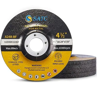 25PACK 4-1/2  X1/4  X7/8  Type 27 Metal Steel Grinding Wheels Angle Grinder 4.5  • $37.39