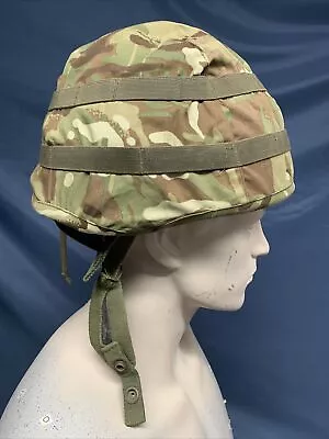 NEW Genuine British Army-Issue Mk 7 MTP Helmet Cover & Cam Strips. Size S/M • £4.95