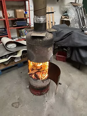 Large Gas Bottle Wood Burner • £40