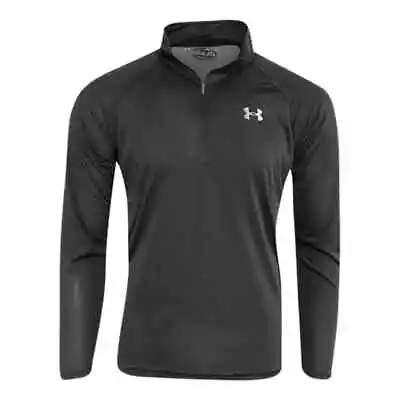 UA Under Armour T Shirt 1/2 Zip Tech Muscle Pullover Long Sleeve Men's • $27.50