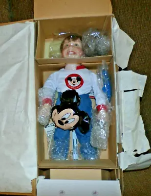 Ashton Drake First Day Walt Disney World Boy Porcelain Doll Mickey Mouse  - New • $18.99