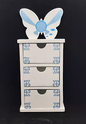 Princess Zelda Inspired Mini Cabinet Apothecary Dresser Jewelry Box Blue Item#3 • $16.99