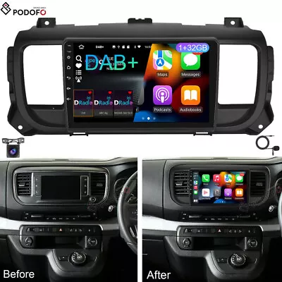 DAB+ 9  Android 13 Car Stereo Radio Carplay GPS For Peugeot Expert Toyota Proace • £149.99