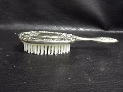 Vintage 1940's Ornate Hair Brush Silver Plated Never Used • $28