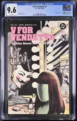 V For Vendetta #1 CGC 9.6 Alan Moore David Lloyd DC Comics Wraparound Cover • $149.99