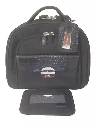 “jasper Conran” Designer Leather Trimmed Vanity Case & Charm & Mirror!!! • £16.99