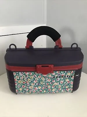 Vintage 1995 CosmePak Caboodle Floral Travel Storage MakeUp Organizer Case • $10