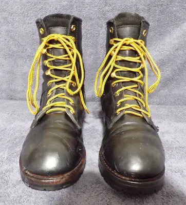 Ad-Tec Water Resistant Oil Tan Leather Packer Logger Work Boots Men's Size 10D/M • $39.99
