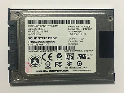 Lenovo SSD 256GB THNS256GG8BAAA SATA3.0Gbps 1.8  Micro-SATA Replace MK2533GSG • $56.09