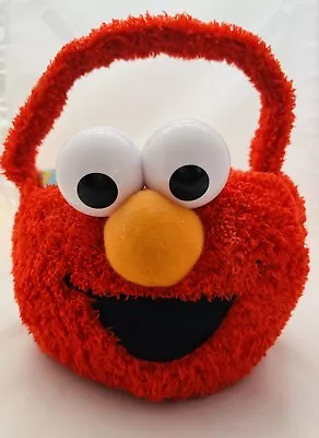 2011 Sesame Street Elmo Red Plush Head Halloween Basket Orange Nose • $14