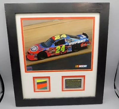 JEFF GORDON Framed Photo Plaque & Metal From His Car - Limited /2400 • $62