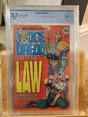 Judge Dredd 1 Eagle Comics CBCS 5.5 • $24.99