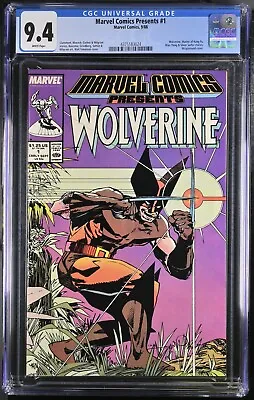 Marvel Comics Presents #1 1988 CGC 9.4 Wp - Walt Simonson Wolverine Cover • $10.50