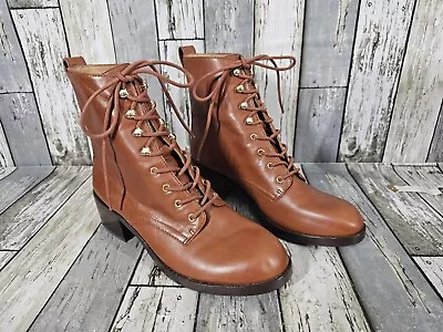 MADEWELL The Patti Leather Lace-Up Mid-Calf Boot Woman Sz 8.5  • $55