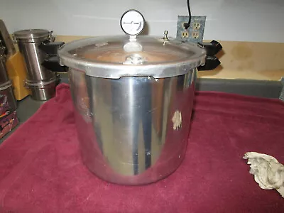 PRESTO 22 Qt PRESSURE COOKER-CANNER W/ Regulator & Rack 01780 Works Great • $79.99