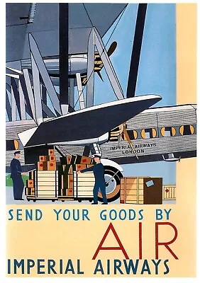 Imperial Airways Goods By Air - Santoro Graphics Modern Postcard • £1.95