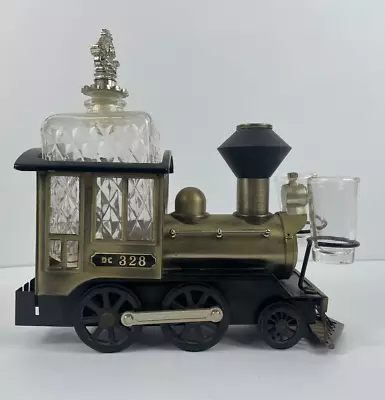 VINTAGE  Dc328 TRAIN LOCOMOTIVE MUSIC BOX DECANTER Working - Made In Japan • $99