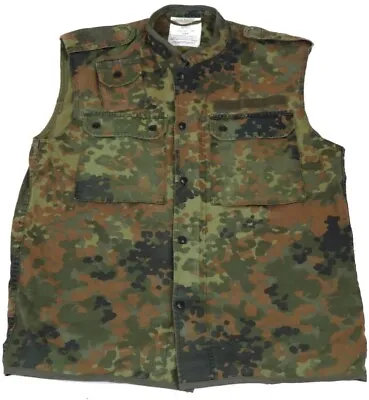 Small Reg GR6 - German Military Flecktarn Camouflage Combat Survival Vest • $29.95