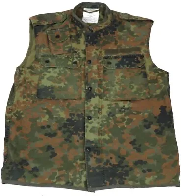 Small Short GR1 - German Military Flecktarn Camouflage Combat Survival Vest • $29.95