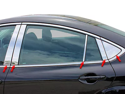 Stainless Chrome Pillar Posts 10PCS QAA Door Trim FOR Mazda 6 2009-2012 • $111.99