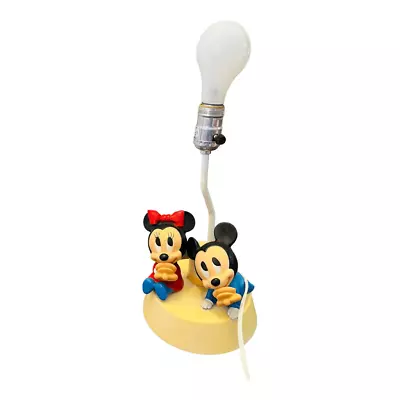 Mickey & Minnie Mouse Nursery Lamp Night Lite The Dolly Toy Co USA No Shade/bulb • $25