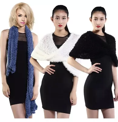 Fashion Women Magic Scarf BLACK(Many Styles) Soft Shawl Neck Warmer  NEW • $7.99