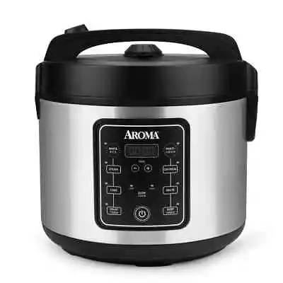 Aroma 20 Cup Digital Multicooker & Rice Cooker - Stainless Steel • $28.99