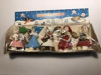 Vintage Brite Star Musical Christmas Elf Pixie Figures Ornaments NOS Japan • $39.99