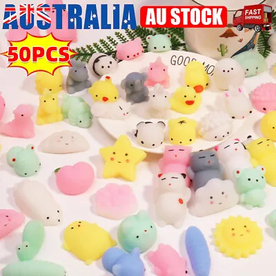 $18.58 • Buy 50 Pcs Animal Squishies Mochi Squeeze Toys Stretch Stress Squishy Relief Anxiety