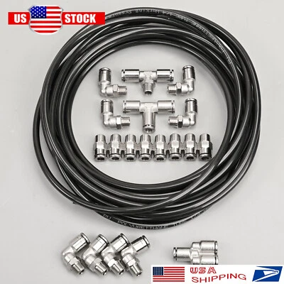 $63.88 • Buy New Boost Vacuum Push Connect Fitting Kit Turbo Supercharger Solenoid 1/8  NPT