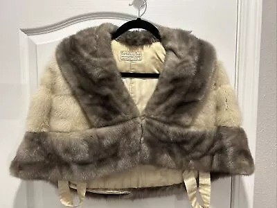 Vintage Barbatsuly Bros. Fine Furs Womens Mink Fashion Luxury Winter Cape/Shawl • $35