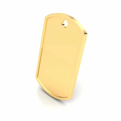 $1519 • Buy 14k Gold Military Dog Tags Men Women Personalized Pendant Solid 10k 18k