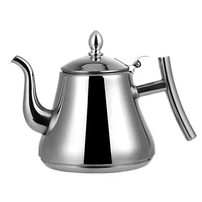  Home Kettle Stainless Tea Metal Teapot Large Safe Heating Steel • £18.55