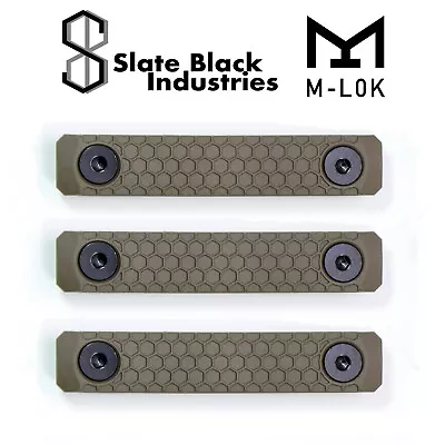M-LOK Rail Cover Grip Panels - 3-pack/ (FDE / 2-slot) For MLOK Rails • $17.99