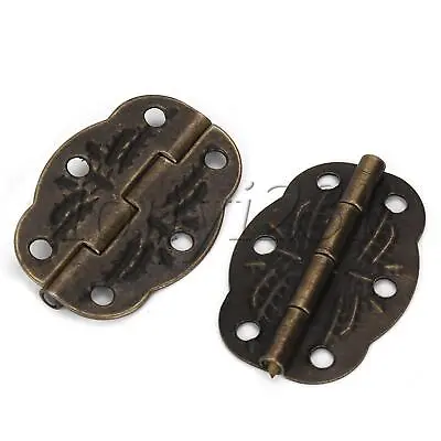20Pcs 30*21mm Fancy Engraved Hinge For Jewelry Antique Small Box • $205.07