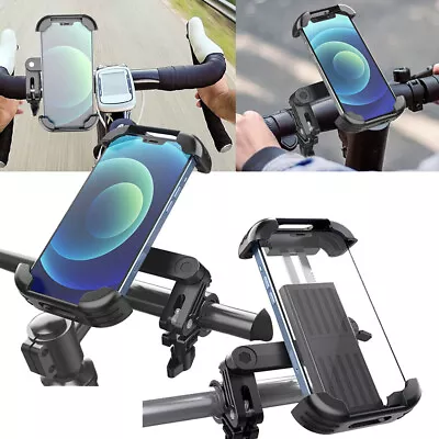 Universal Bicycle Motorcycle Cell Phone Mount Holder Grip For IPhone 14 Pro Max • $16.99