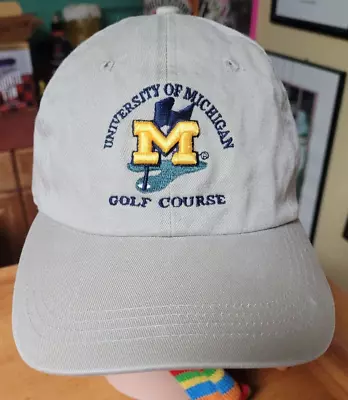 University Of Michigan Wolverines Golf Course Adjustable Baseball Cap Hat Nice • $19.99