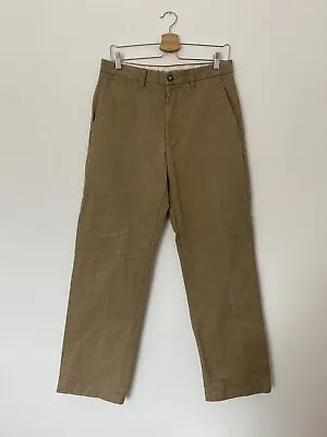 DOCKERS D2 Chino Trousers Beige Straight Mens - W32 L32 • £13