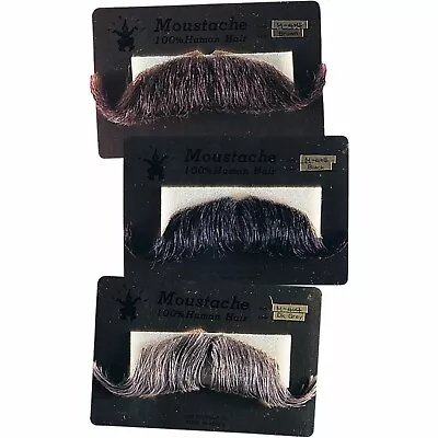 Mustaches Theatrical - Human Hair Colonel Major Mustache Rubie's 2014 Pick Any 1 • $13.75
