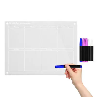  Refrigerator Calendar  Dry Erase Magnetic  Whiteboard With 4 Pens 16  X 12  • $39