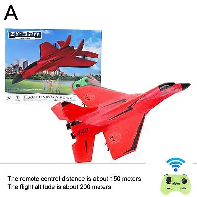 Red RC Plane RC Model Jet Fighter Remote Control Aircraft Toy7 Kids Airplane  E4 • $36.94