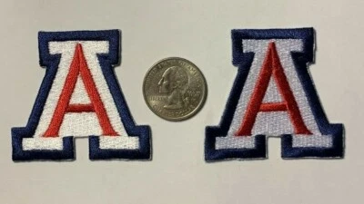 $11.75 • Buy University Of Arizona Patch U Of A Iron On Patch U Of Arizona 2  Tall 2 Pieces 