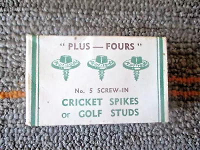 Vtg - BLAKEY'S Plus Fours Spikes - Golf Cricket - 12 Screw In Studs - 1 Wrench • $50