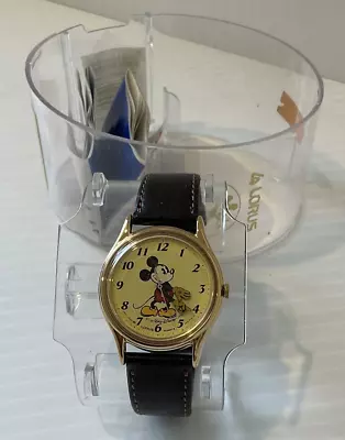 Woman’s Lorus Disney Melody Alarm Quartz Mickey Mouse Watch Vintage • $42