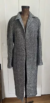 Vintage MARNI Milano Italy Alpaca Full Long Coat Duster Gray Sz 44 • $149.99