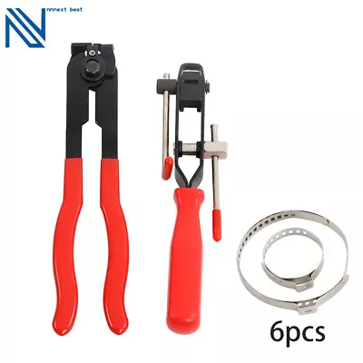 2PCS CV Joint Clamp Banding Tool Ear Type Boot Clamp Pliers & 6 Set Of Clamps AU • $28.85