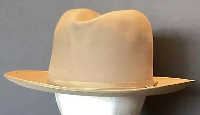 Vintage John B. Stetson Royal Deluxe Hat 7 1/4 Morris Men’s Shop Chicago • $1.25