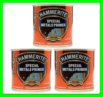 £28.40 • Buy * Pack Of 3 *Hammerite Special Metal Primer Red [5084910] 500ml Galvanize Primer