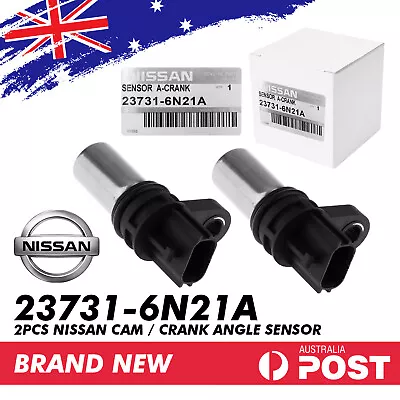 2X Cam / Crank Angle Sensor Fits NISSAN X-TRAIL T30 QR25DE 2.5L XTRAIL 02-06 • $61.28